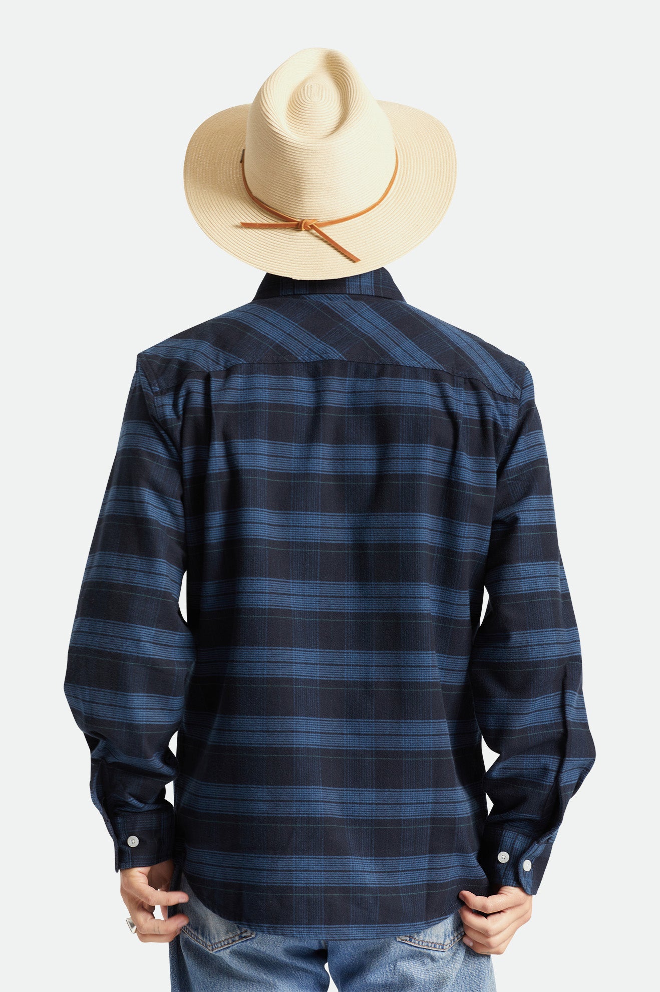 Sombreros De Fieltro Brixton Wesley Straw Packable Hombre Marrones | 13OXGYMLF