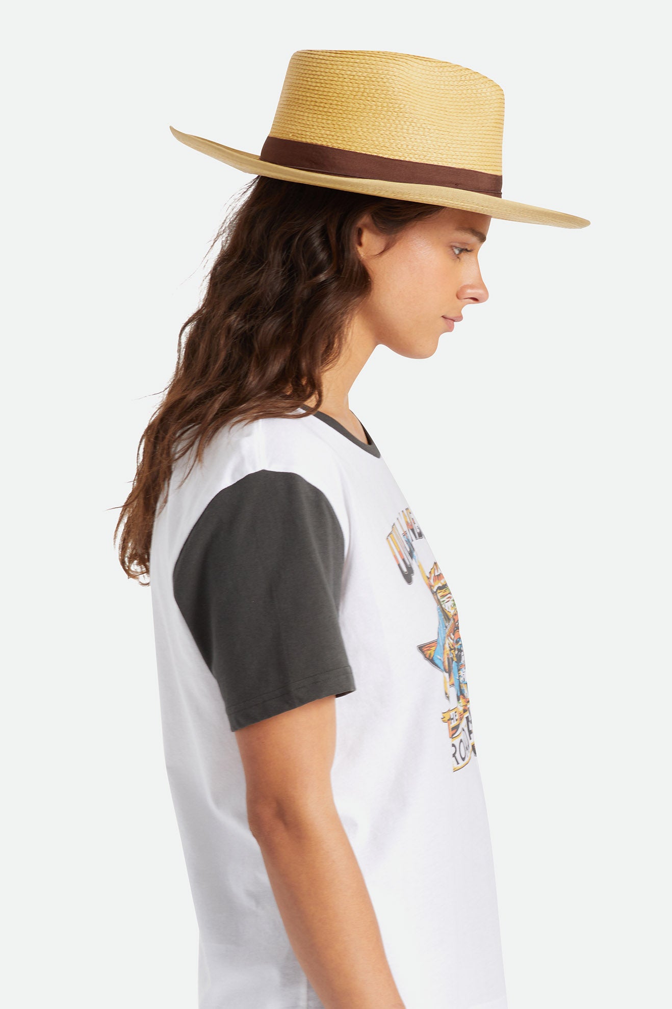 Sombreros De Pajas Brixton Reno Mujer Marrones | 48UXDIEAZ