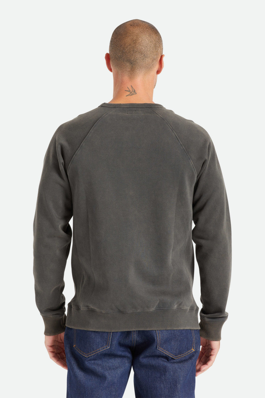 Sudadera Con Capucha Brixton Cooper Reserve Raglan Crew Hombre Negras | 80KGWUNVO