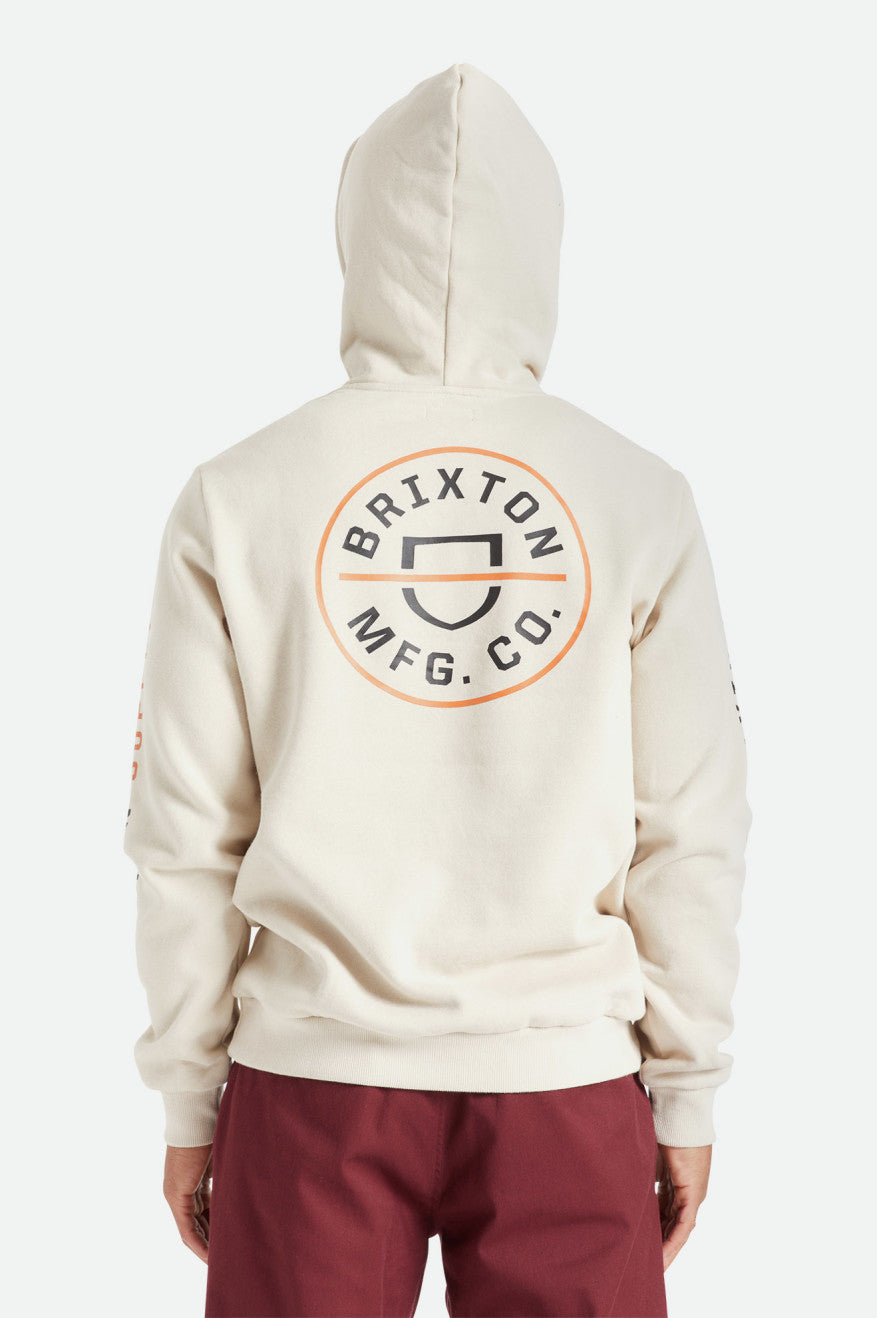 Sudadera Con Capucha Brixton Crest Hombre Beige Naranjas Negras | 84QFIXMTC