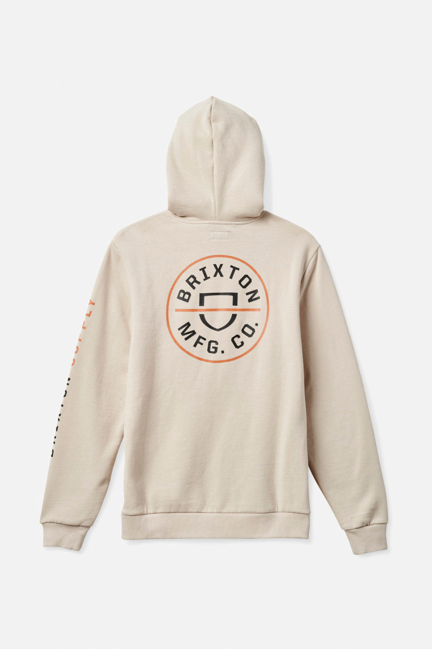 Sudadera Con Capucha Brixton Crest Hombre Beige Naranjas Negras | 84QFIXMTC