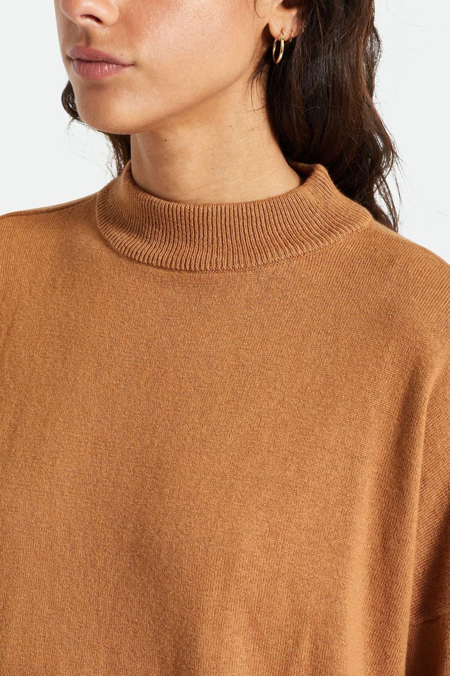 Suéteres Brixton Reserve Oversized Cashmere Mujer Marrones | 84JCPXHUS