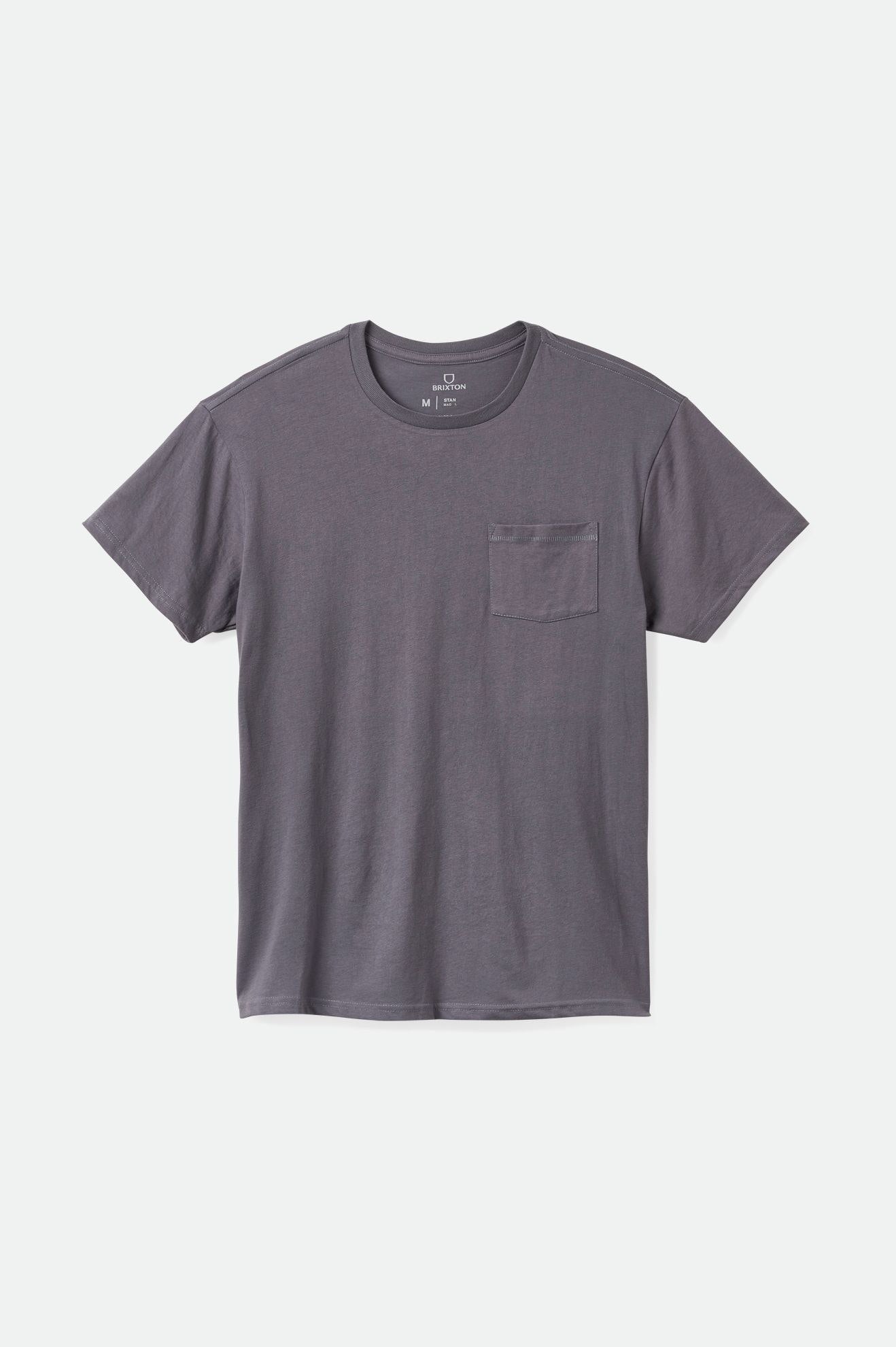 Tops Brixton Basic S/S Pocket Hombre Azules | 15RWNKASJ