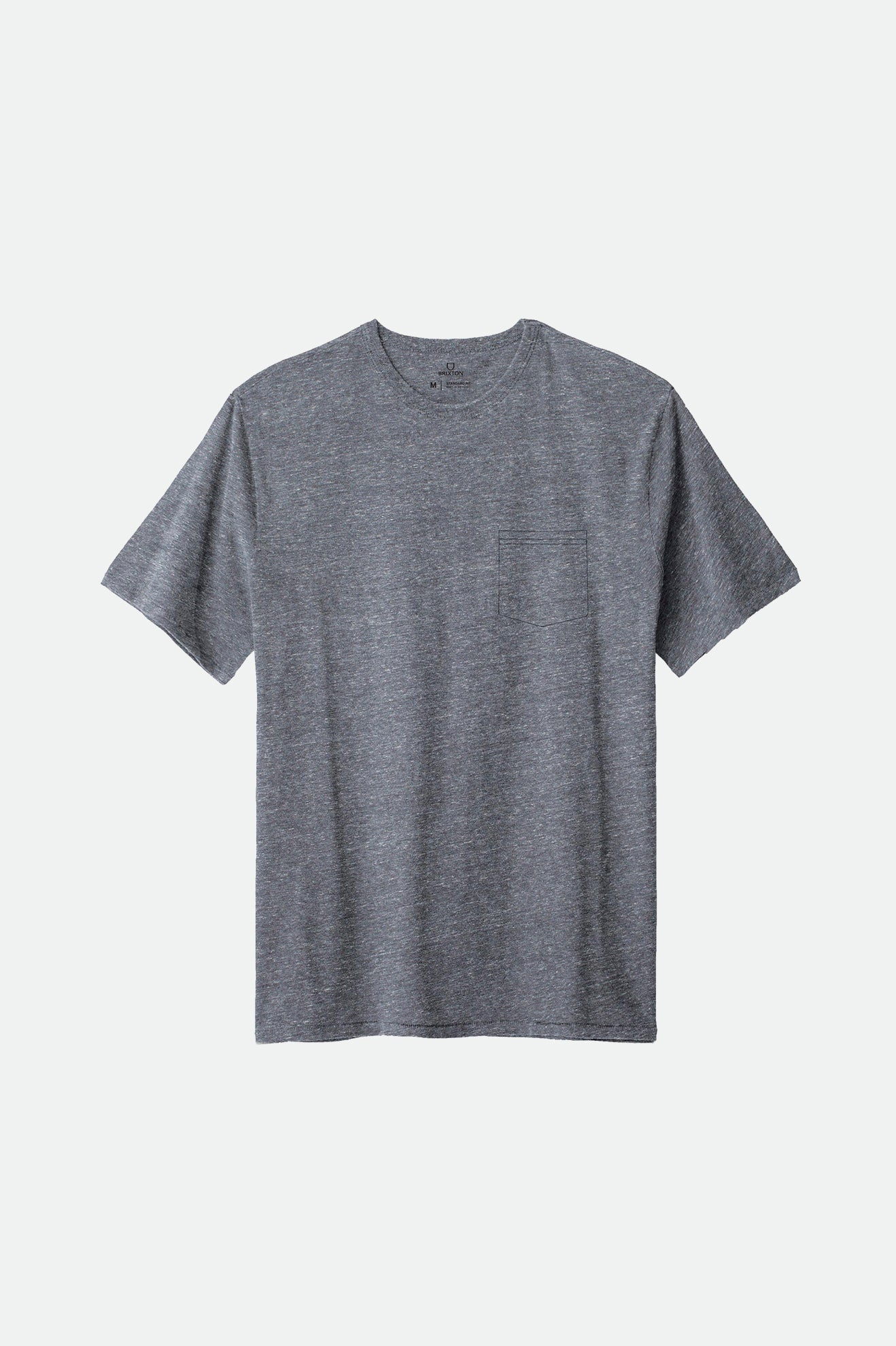 Tops Brixton Basic S/S Pocket Hombre Gris | 34ZYHQXWL