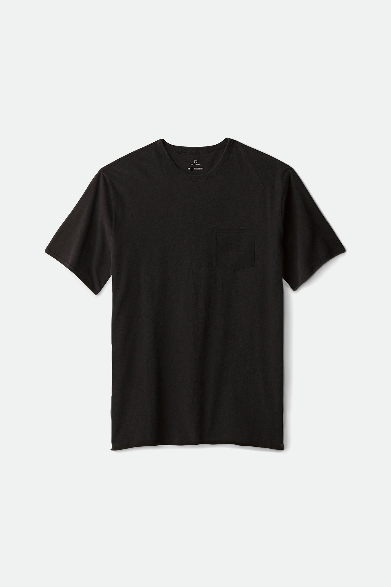 Tops Brixton Basic S/S Pocket Hombre Negras | 64PNQWKUH