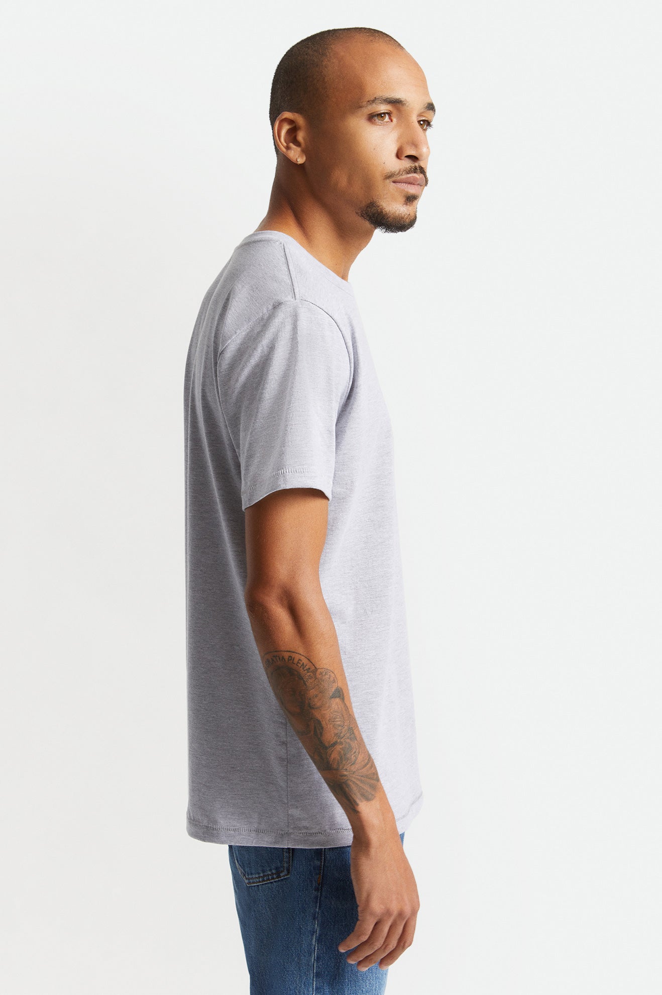 Tops Brixton Basic S/S Tailored Hombre Gris | 39MYDIZEX