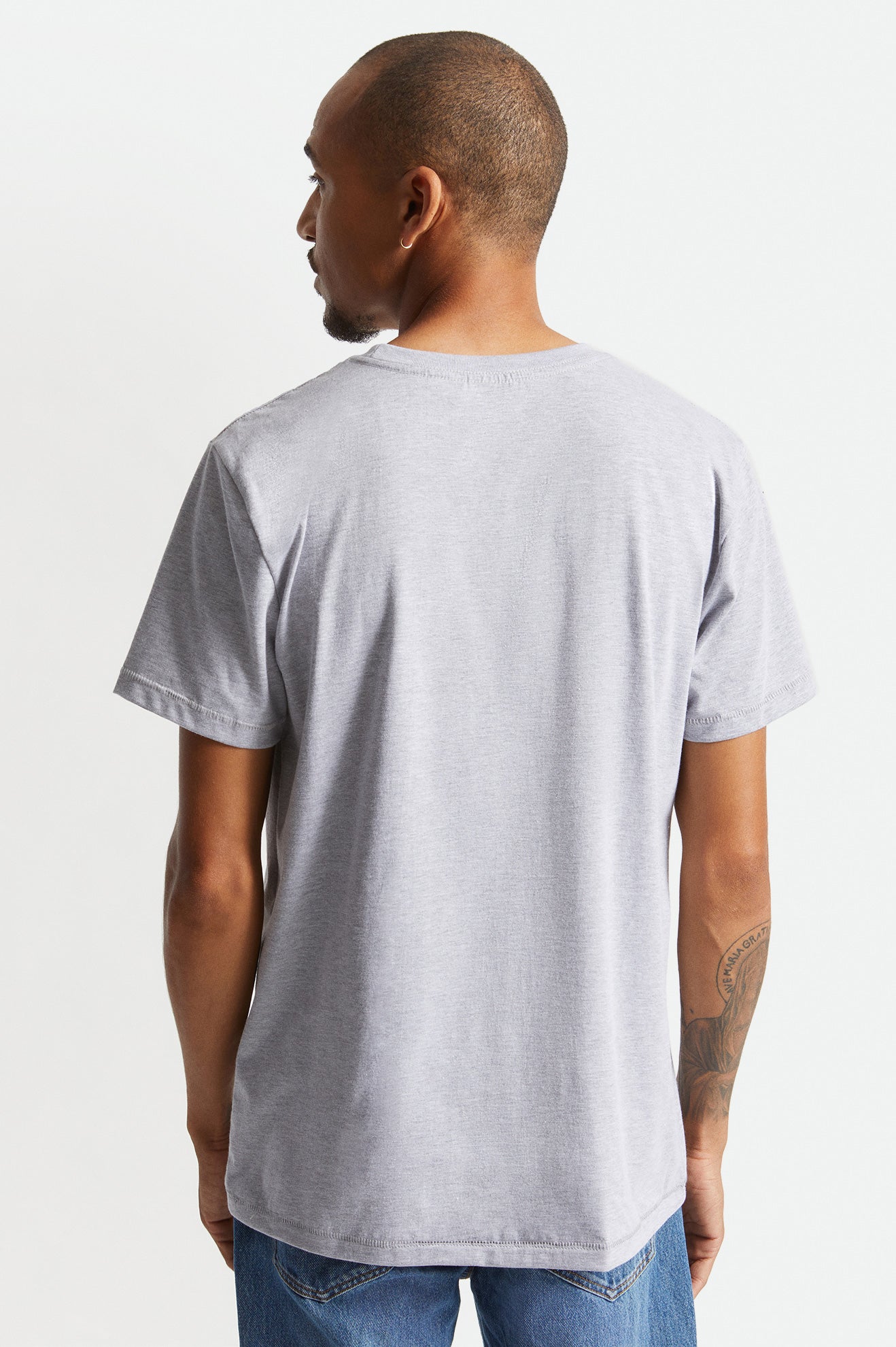 Tops Brixton Basic S/S Tailored Hombre Gris | 39MYDIZEX