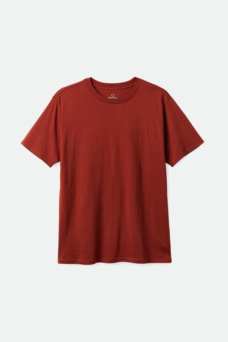 Tops Brixton Basic S/S Tailored Hombre Rojas | 15QIJAGUM