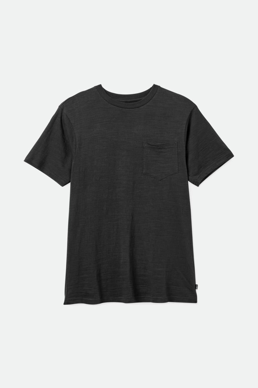 Tops Brixton Basic Slub S/S Pocket Hombre Negras | 74EIQBTXF