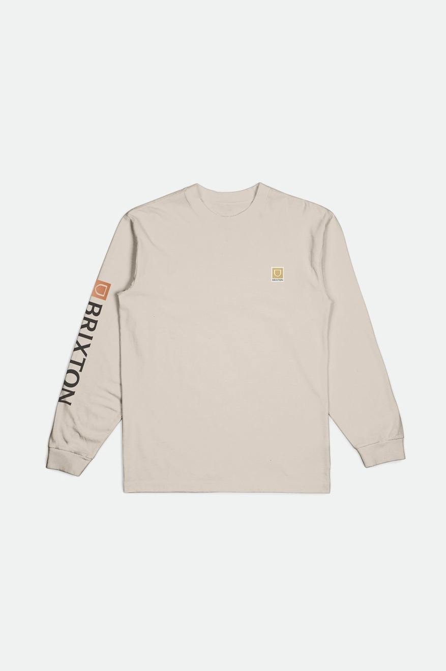 Tops Brixton Beta II L/S Standard Hombre Creme | 02EWRLANP