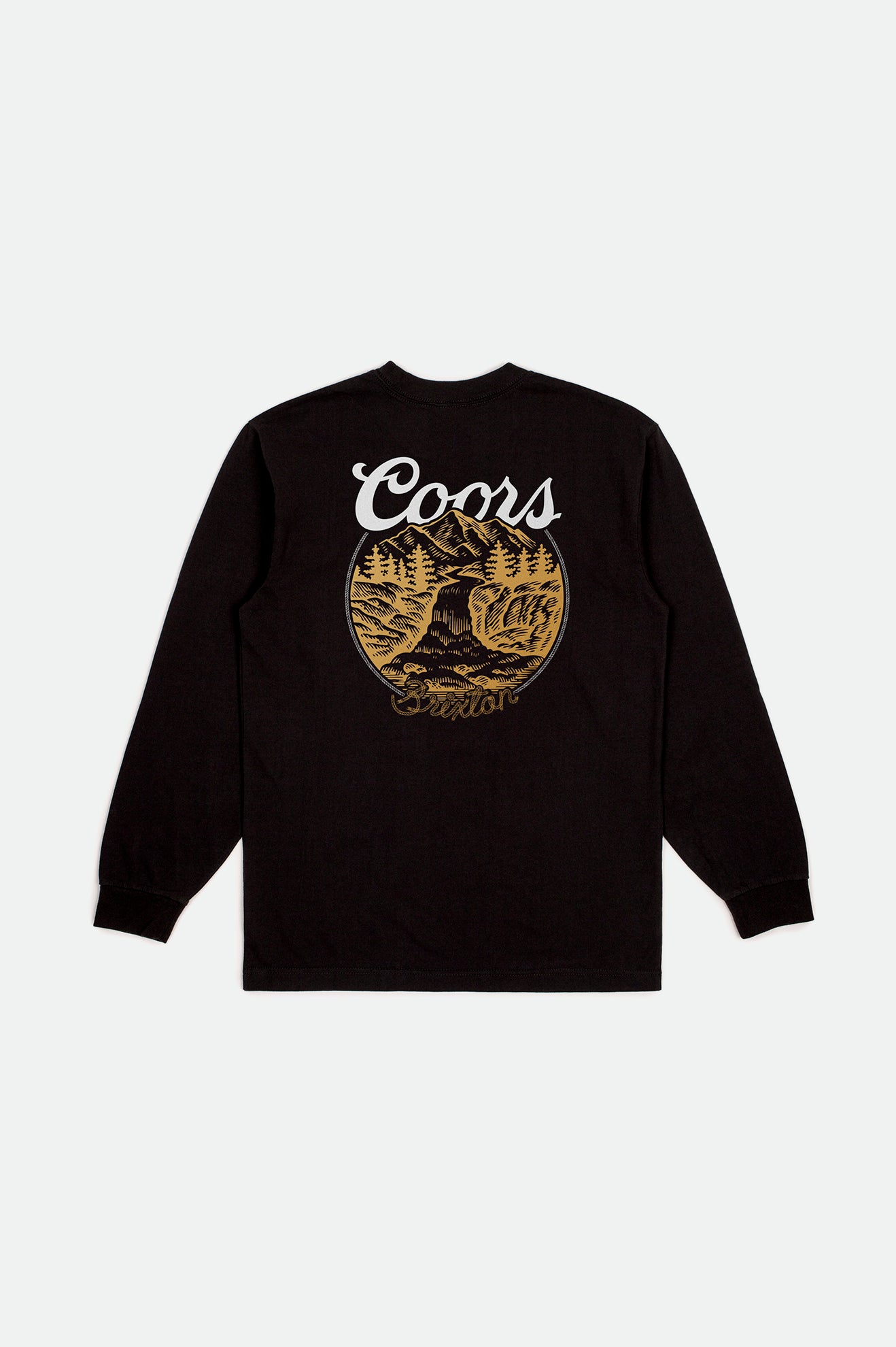 Tops Brixton Coors Rocky L/S Standard Hombre Negras | 89RFGLYBV