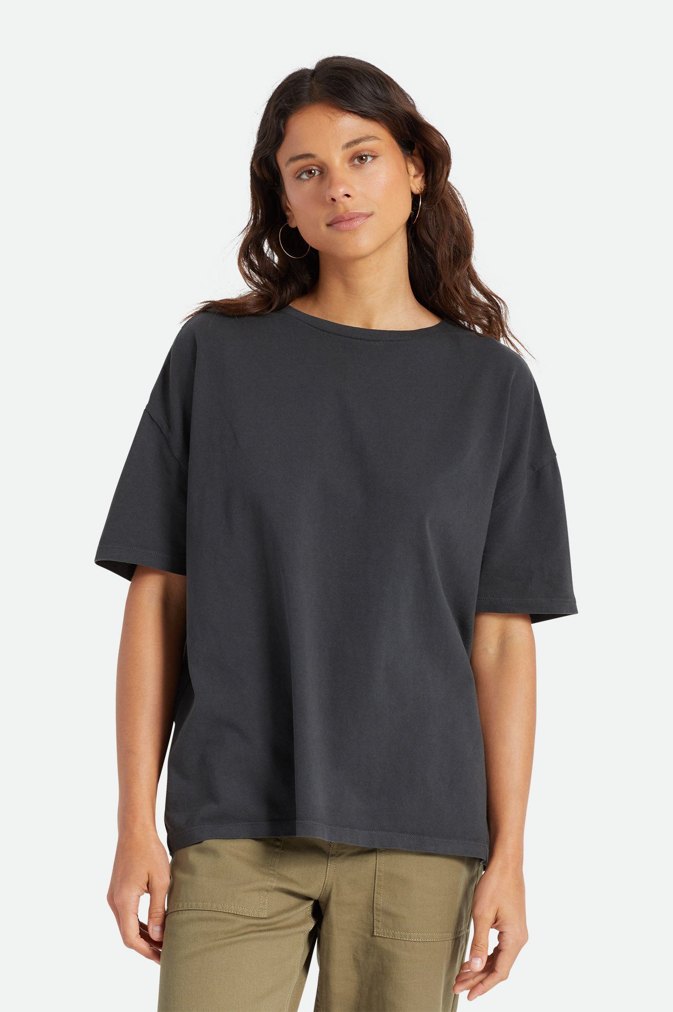 Tops Brixton Oversized Boyfriend Mujer Negras | 47TVRXSMU