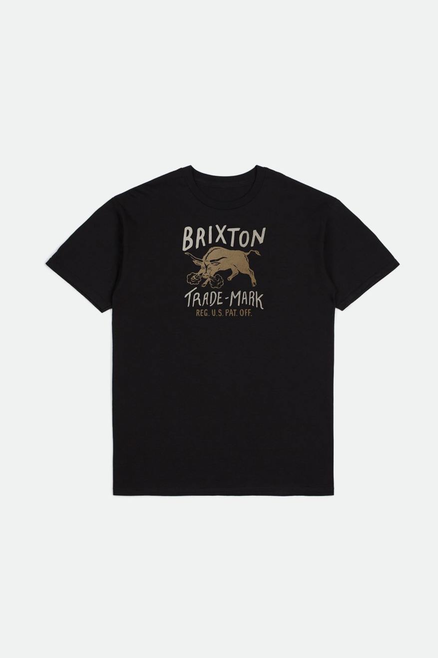 Tops Brixton Roxboro S/S Standard Hombre Negras | 74DEQIWMG