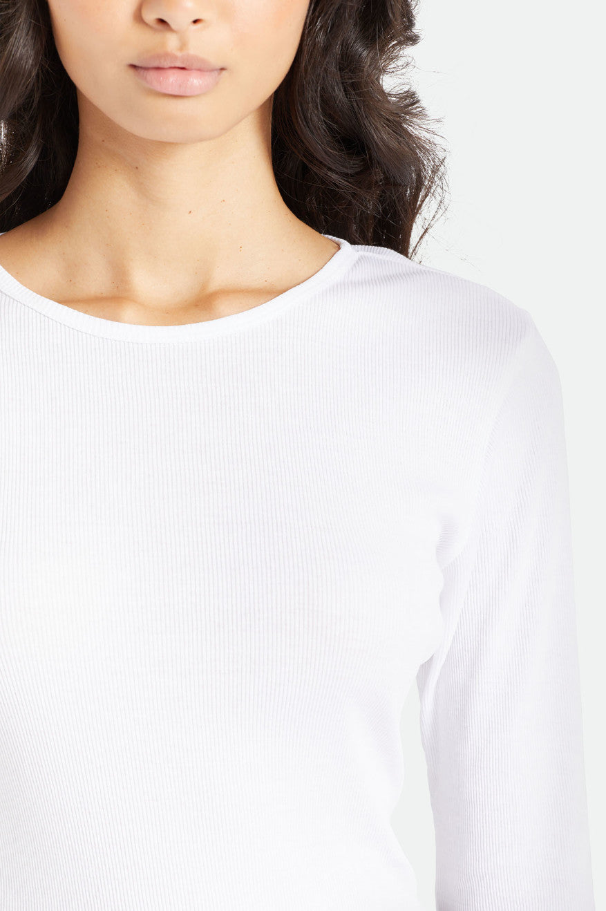 Tops Brixton Tennessee L/S Tee Mujer Blancas | 07NLFRCGU