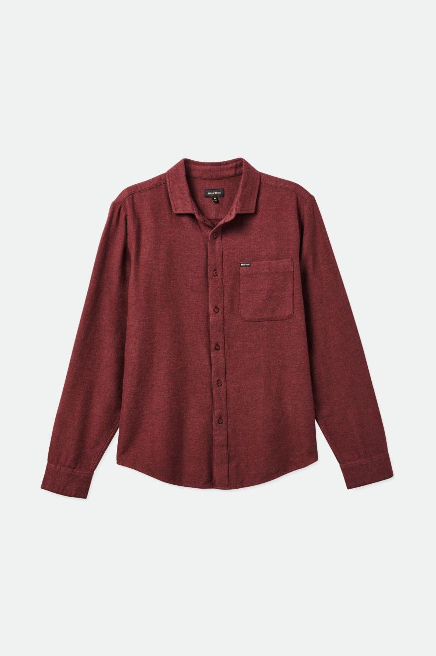 Tops De Franela Brixton Bixby Reserve L/S Hombre Rojas | 27DCBOGNE