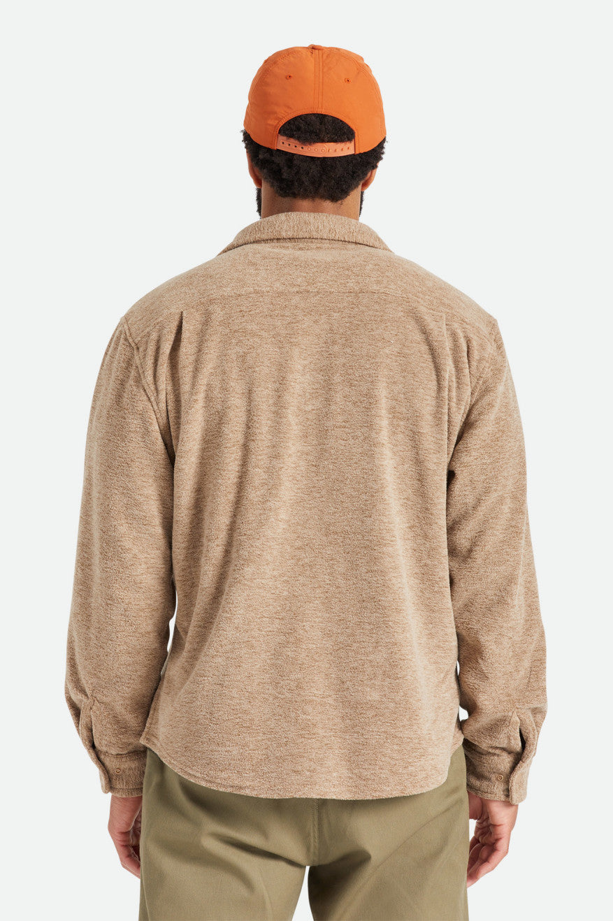 Tops De Franela Brixton Bowery L/S Arctic Stretch Fleece Hombre Beige | 43FTZVHYO