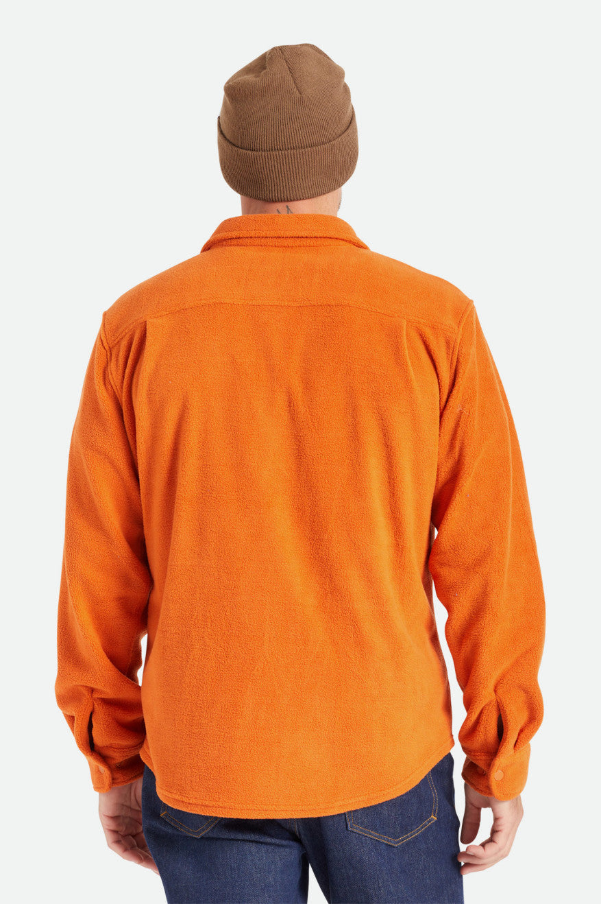 Tops De Franela Brixton Bowery L/S Arctic Stretch Fleece Hombre Naranjas | 69XCNUYHV