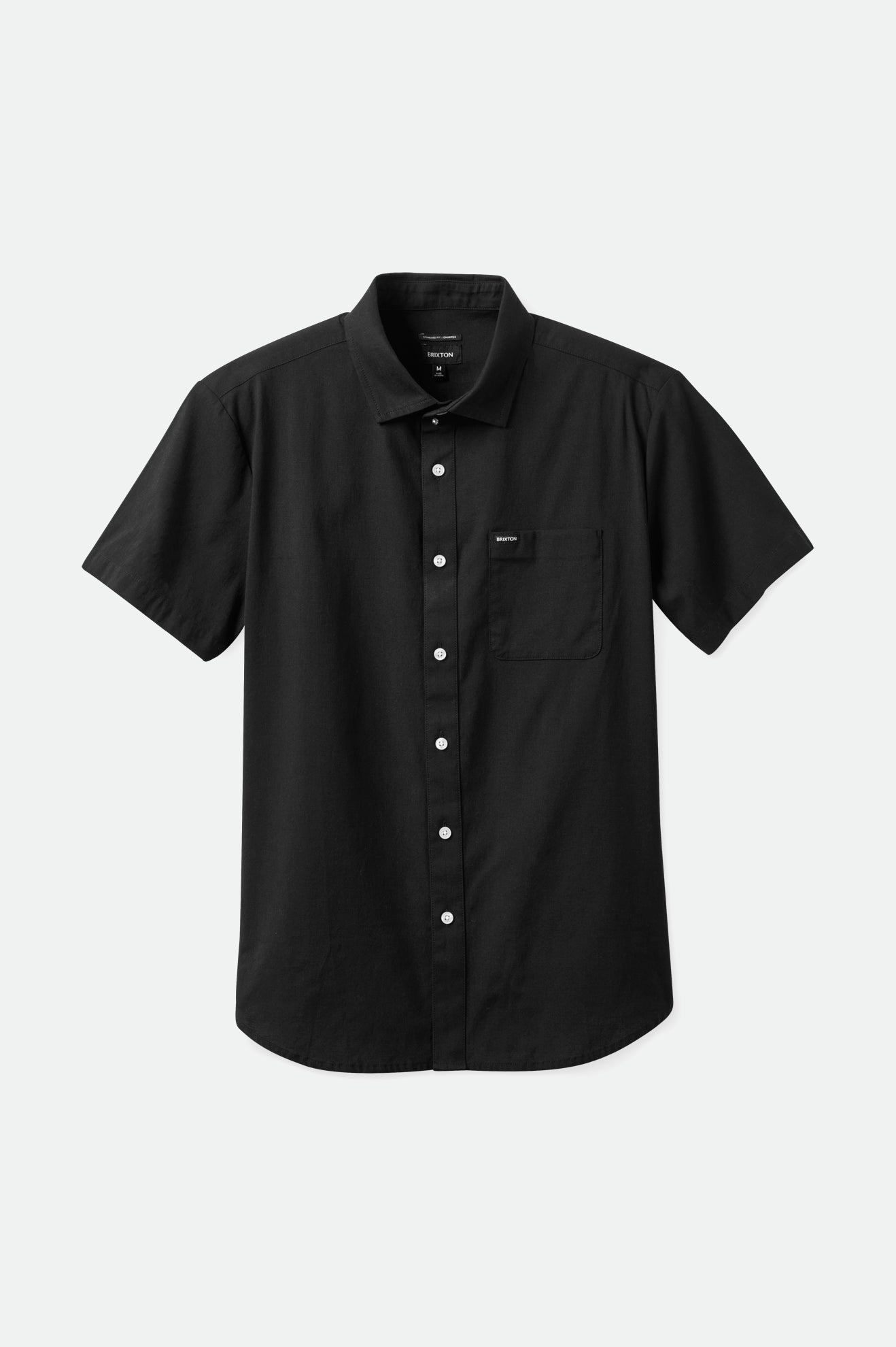 Tops Tejidos Brixton Charter Oxford S/S Hombre Negras | 56TKRNGVE