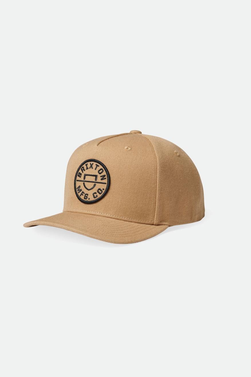 Gorras Brixton Crest C MP Hombre Beige | 48JBIKSVM