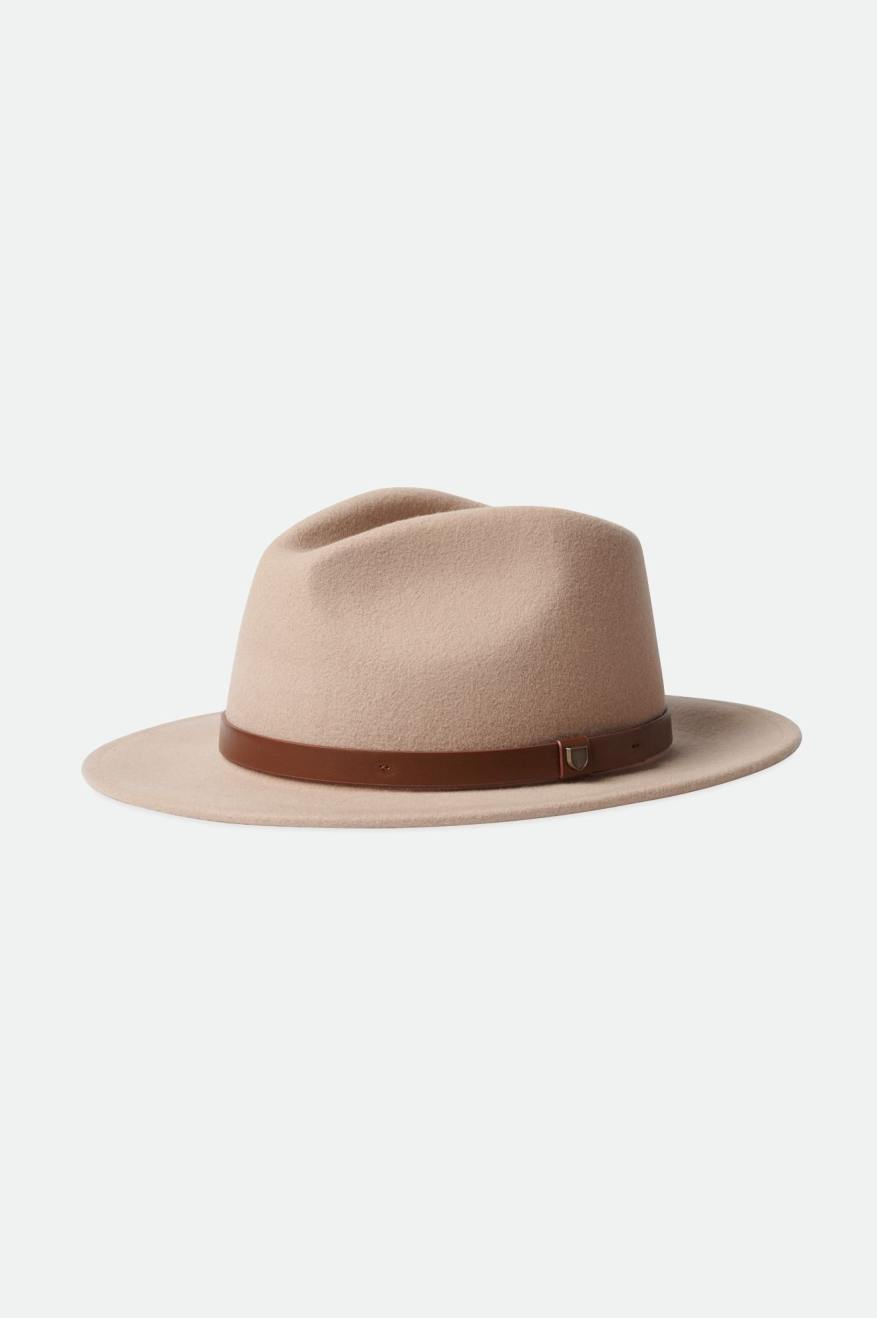 Sombreros De Fieltro Brixton Messer Fedora Mujer Verde Claro | 03JDEMRCU